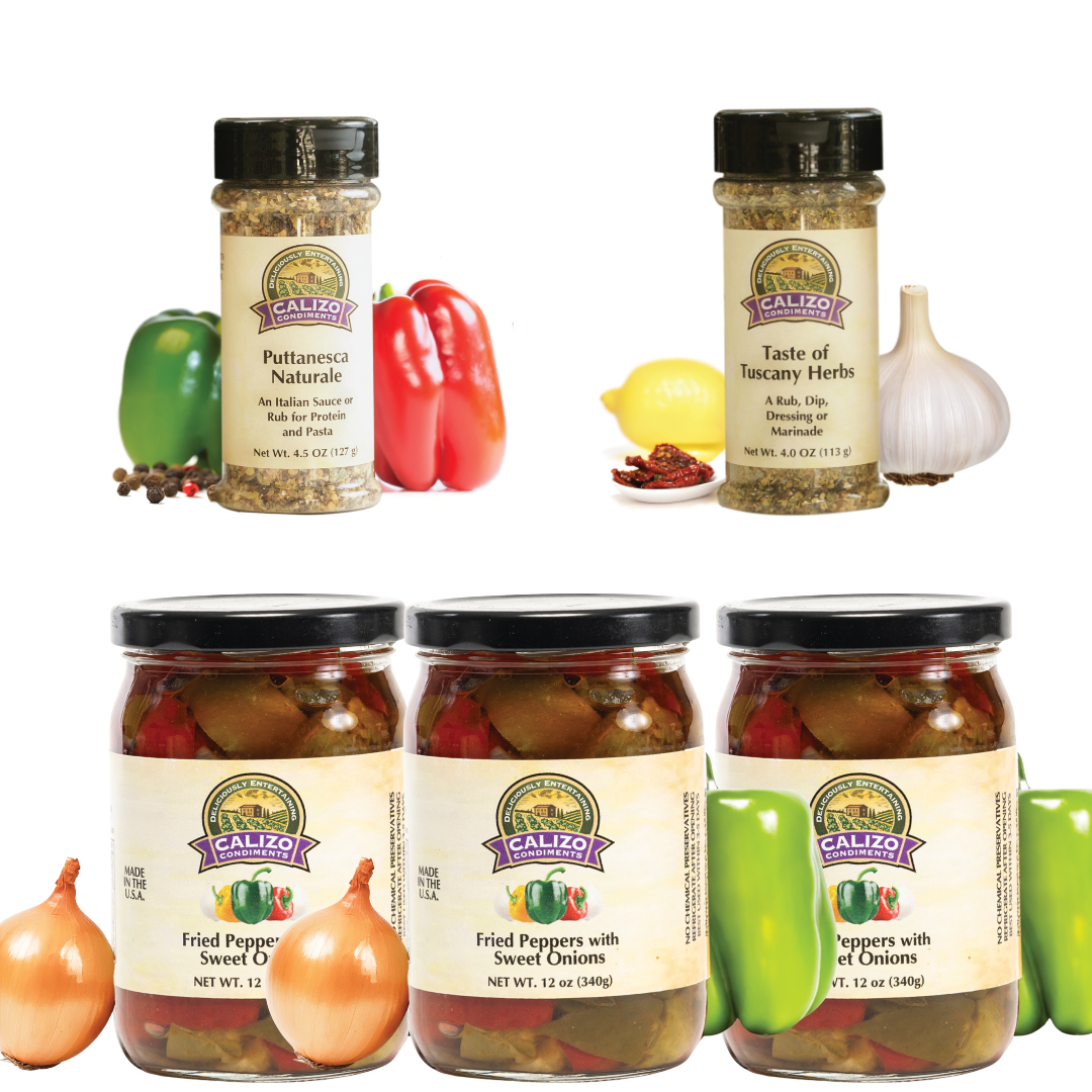 Witch’s Pantry Bundle – 3 Peppers & Onions + 2 Italian Seasonings